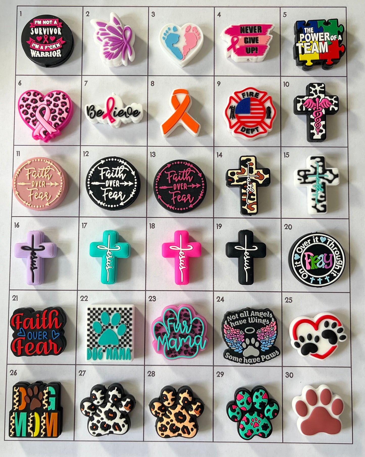Custom Beaded Bar Keychains